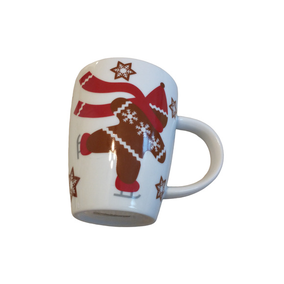 Crate & Barrel 3-Piece Skating Gingerbread Mugs Holiday Christmas Vacation Fun - Picture 6 of 8